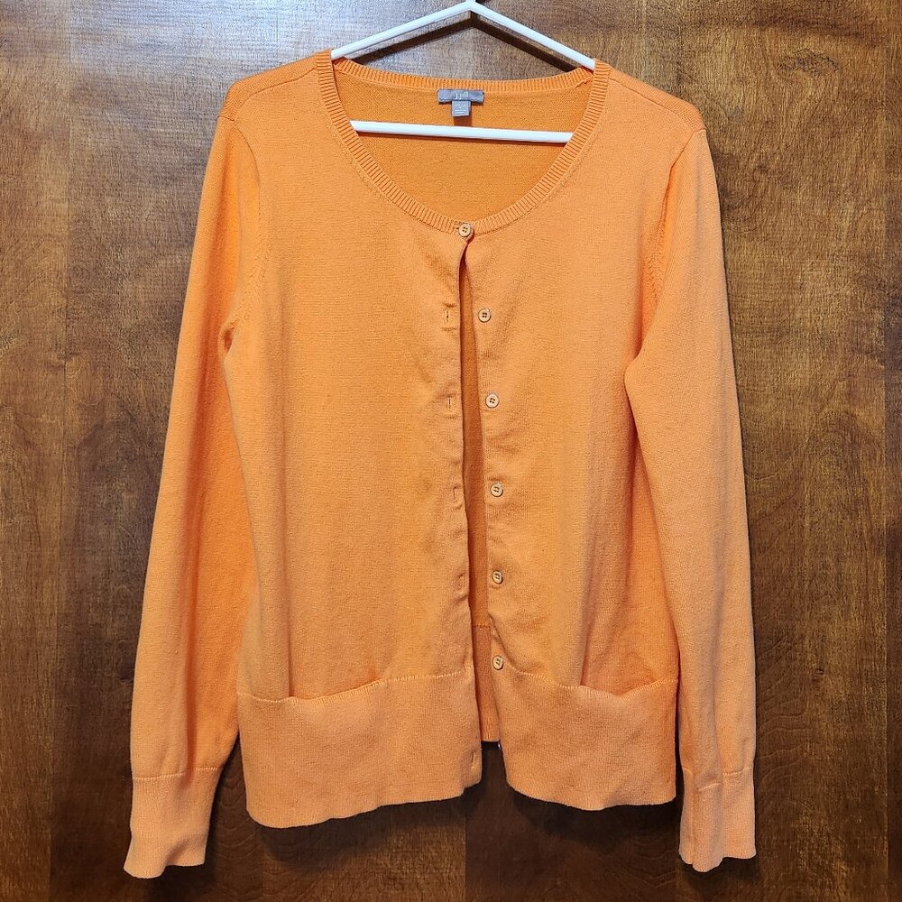 JJill Orange Long Sleeve Sweater